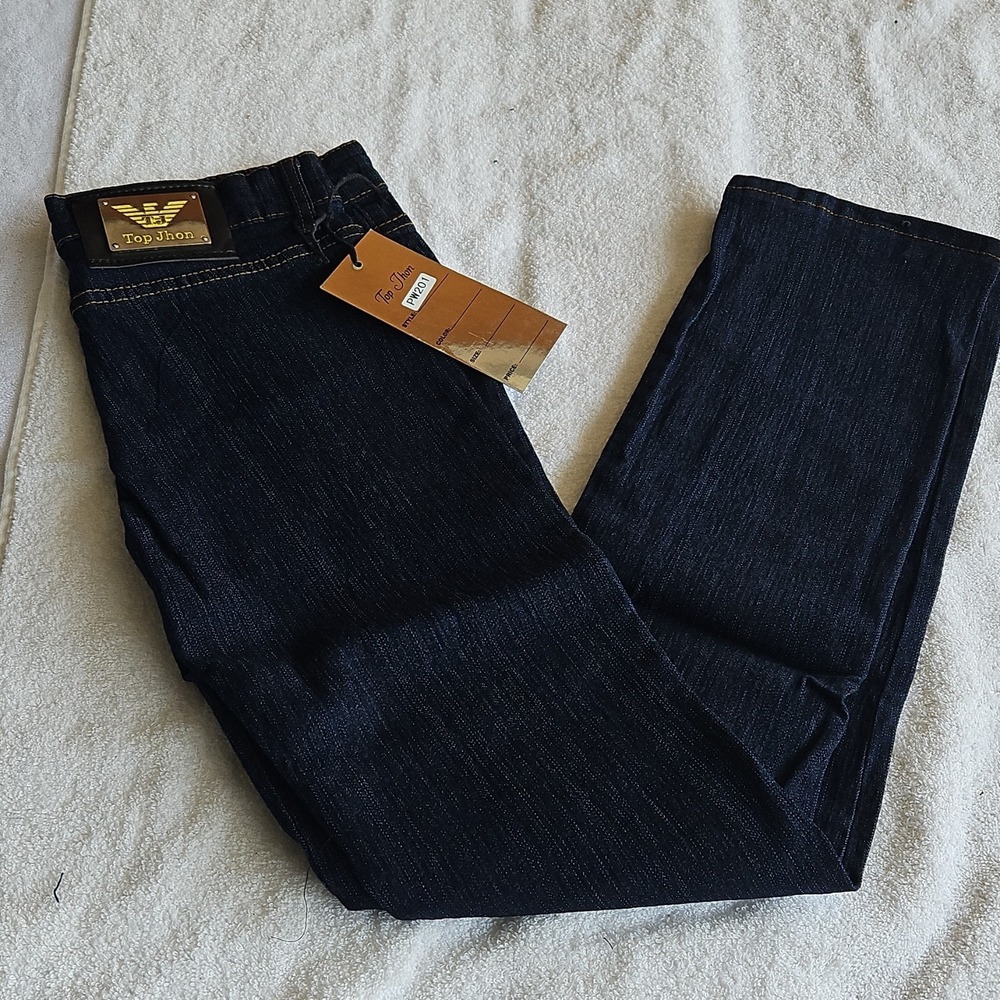 Top Jhon Boys Straight Jeans Dark Blue Cotton Spandex Size 9/10 MP701 woman